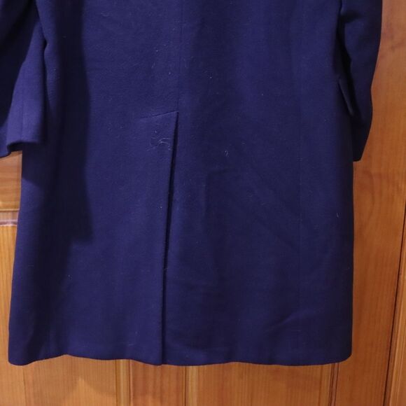 Hart Schaffner & Marx Silver Trumpeter Blazer 100% Cashmere Over Coat Navy Blue - Picture 7 of 15